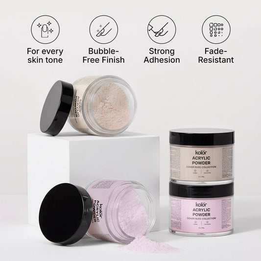 Acrylic Brush Acrylic Nail Powder Combo 12 AZN Flush 2oz 2