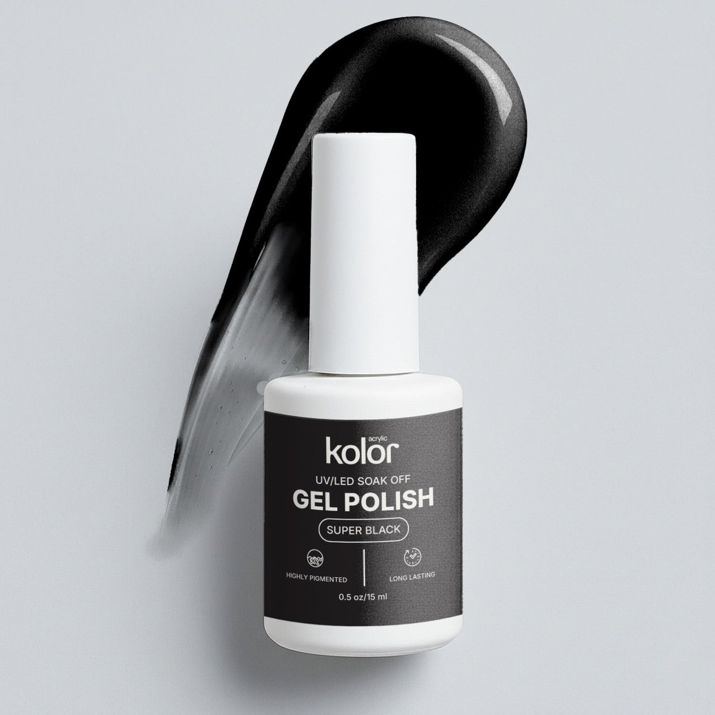 Black Gel Polish 15ml for Manicure Nail Art 4