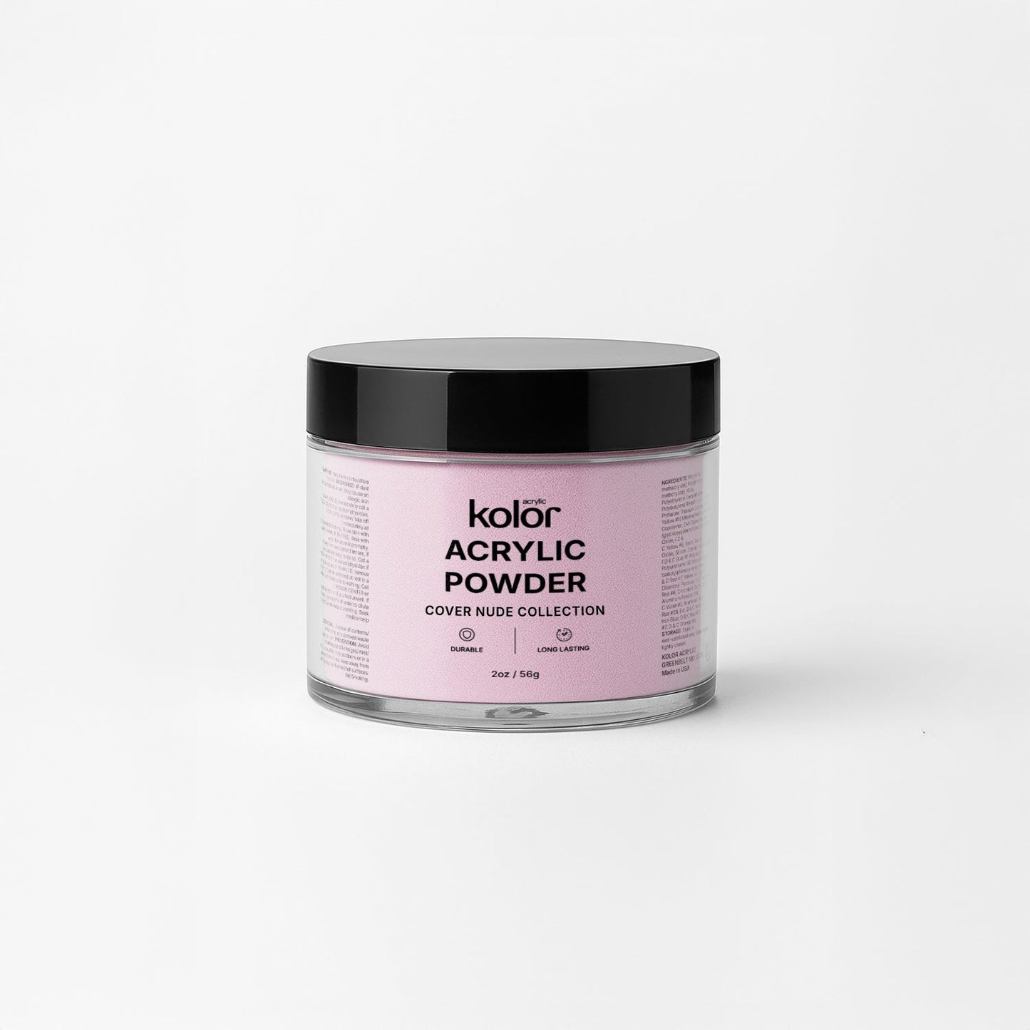 Fairycore Pink Acrylic Powder 2oz for Manicure Nail Art 1