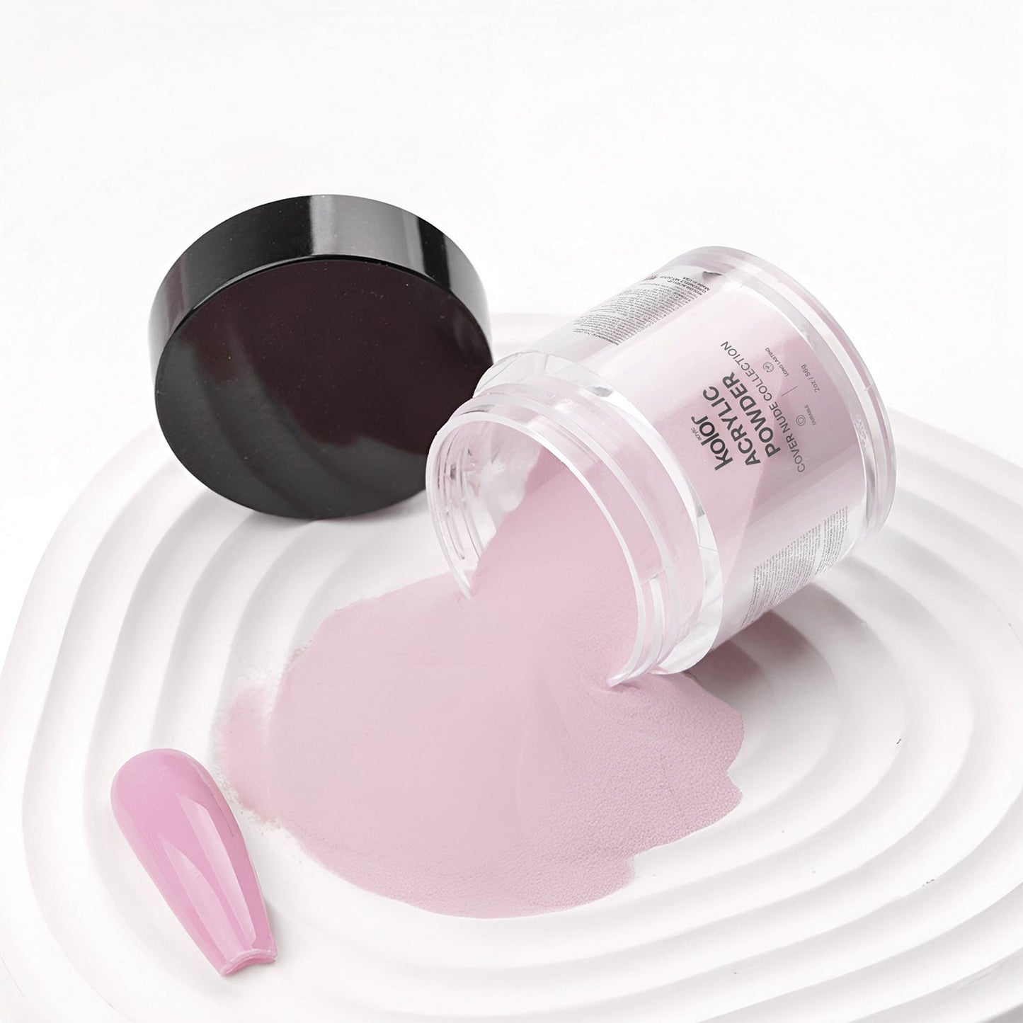 Fairycore Pink Acrylic Powder 2oz for Manicure Nail Art 3