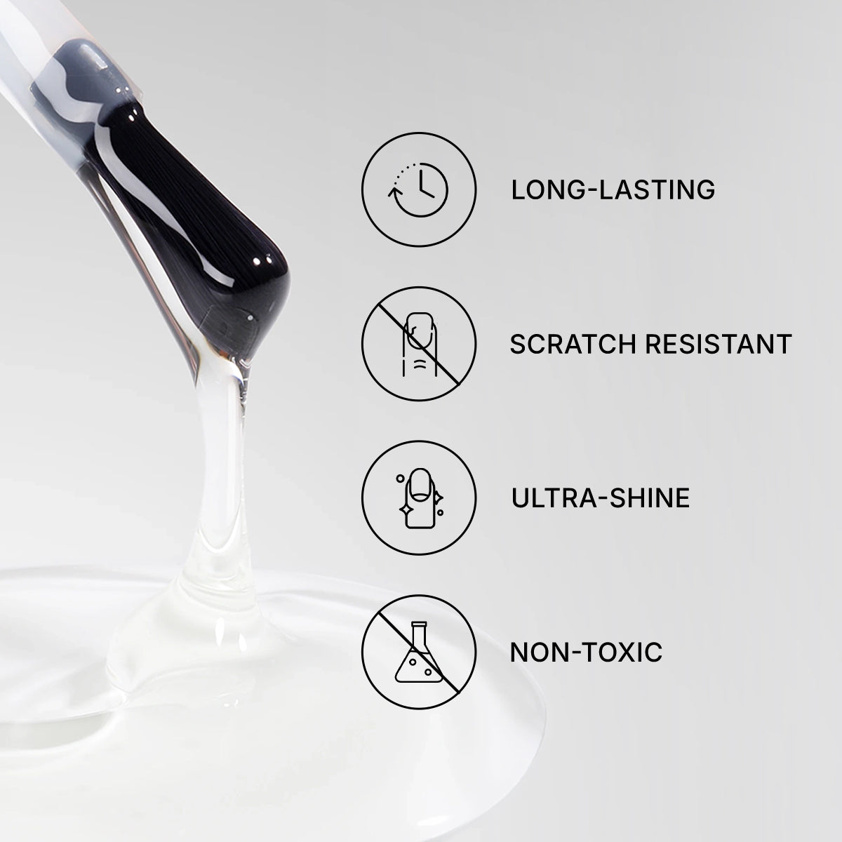 Glossy Gel Top Coat 15ml for Manicure Nail Art 3