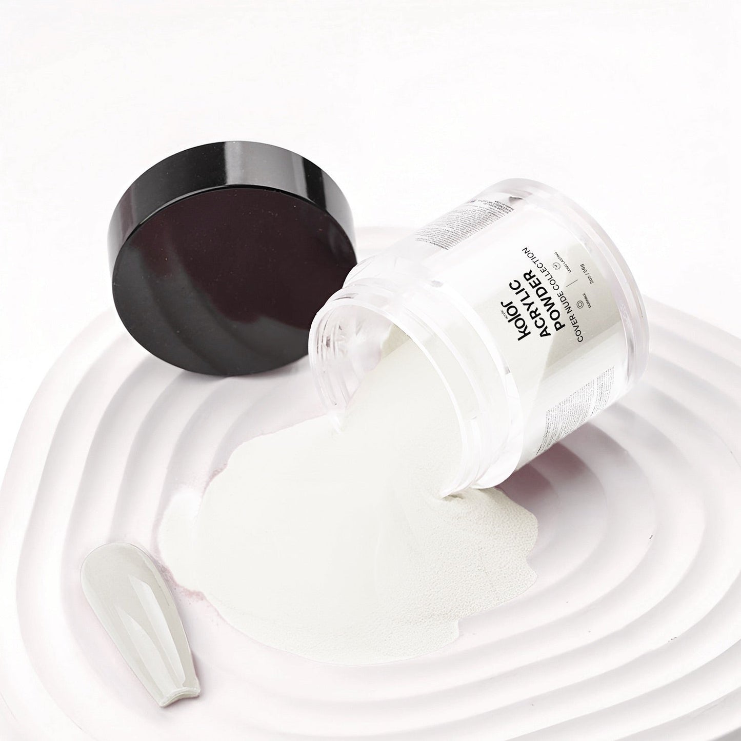 Milky White Acrylic Powder 2oz for Manicure Nail Art 3