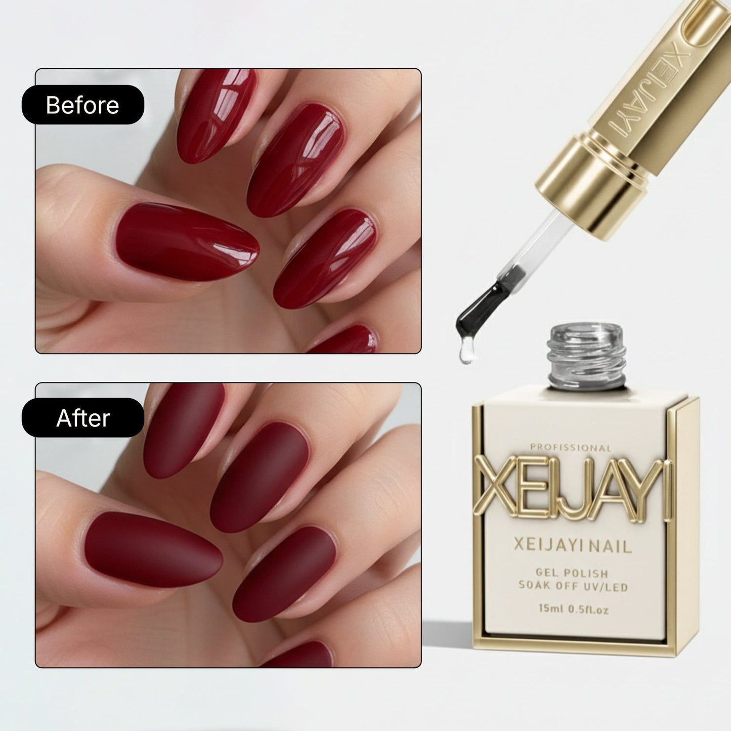 Russian Matte Top Coat Chrome Blocking Effect 15ml 5