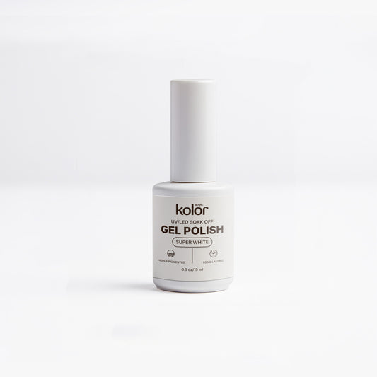 White Gel Polish 15ml for Manicure & Nail Art