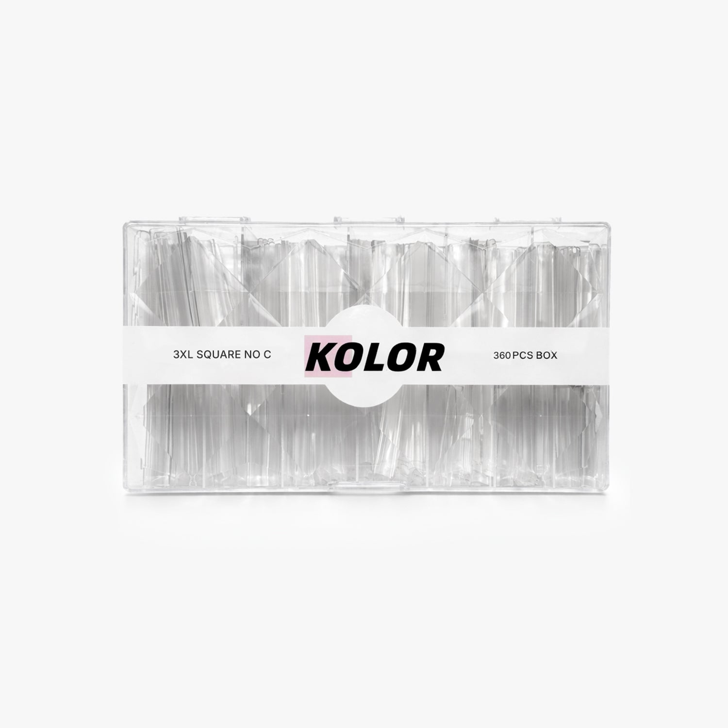 3XL Square No C-Curve Nail Tips 360pcs Box 1