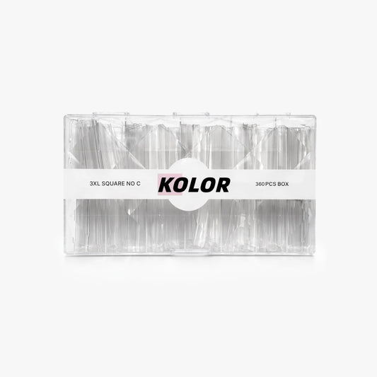 3XL Square No C-Curve Nail Tips 360pcs Box 1