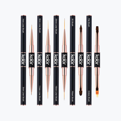 5 pcs Dual Head Nail Art Brush Set