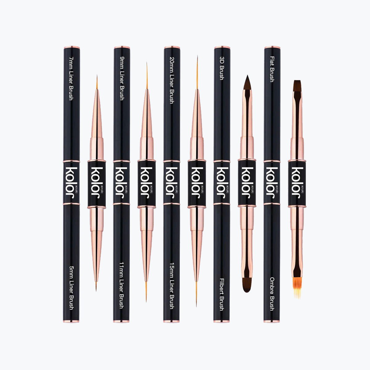 5 pcs Dual Head Nail Art Brush Set
