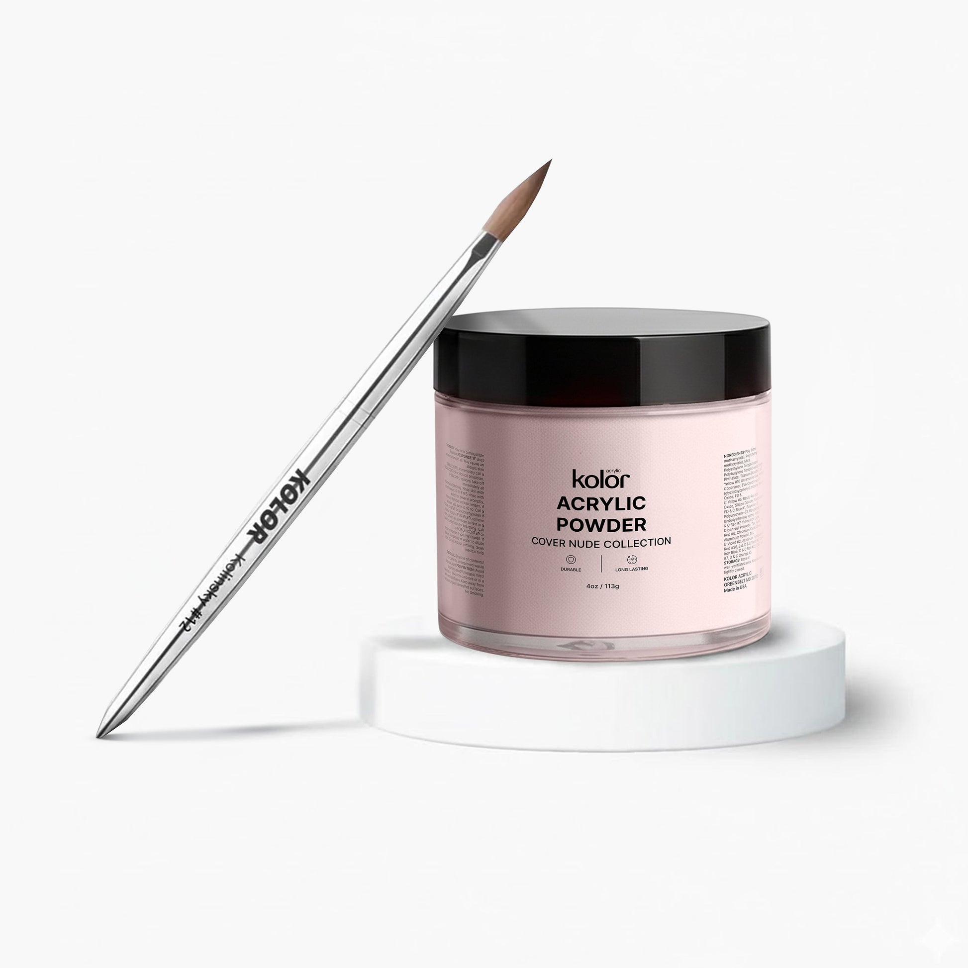  Acrylic Brush Acrylic Nail Powder Combo 12 Elegant Pink 4oz 2 Final