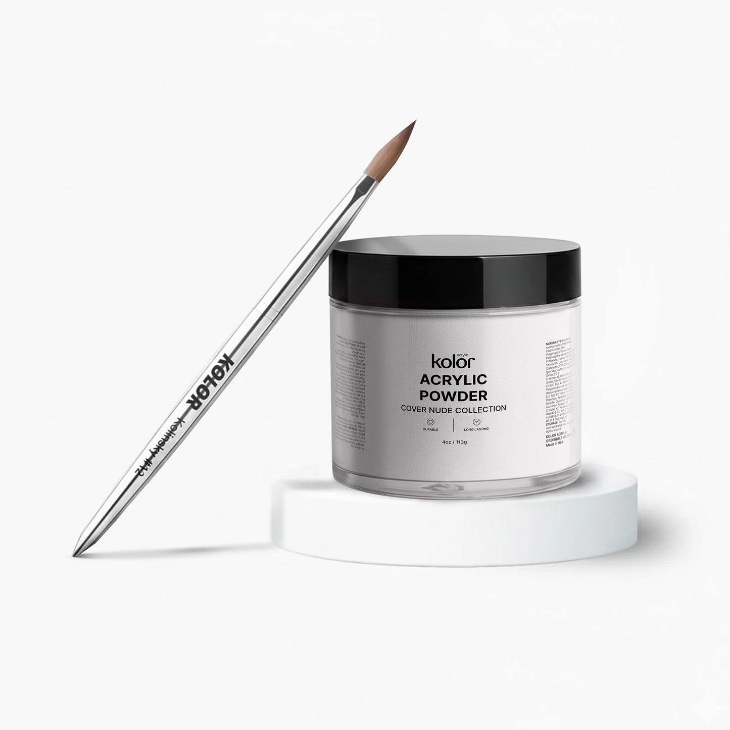  Acrylic Brush Acrylic Nail Powder Combo 12 Milky White 4oz 2 Final