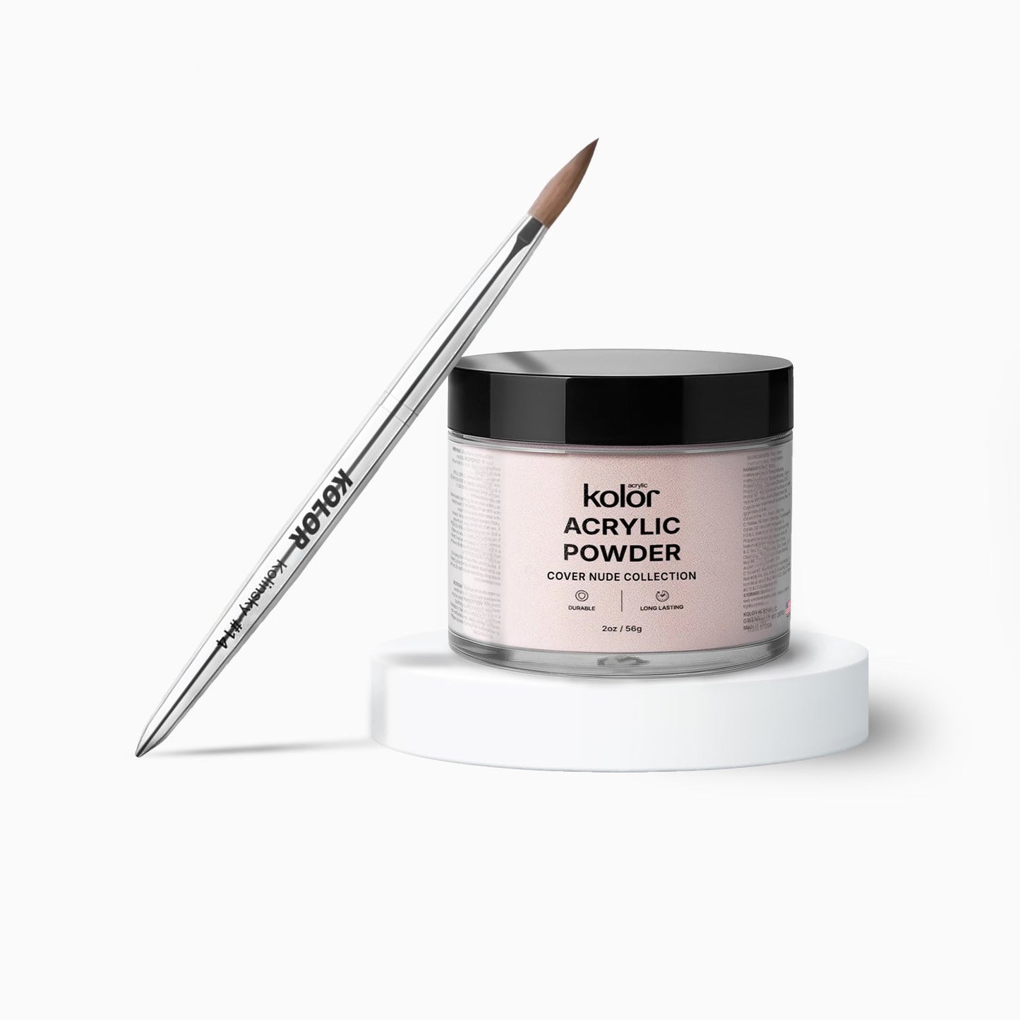  Acrylic Brush Acrylic Nail Powder Combo 14 Soft Nude 2oz 1