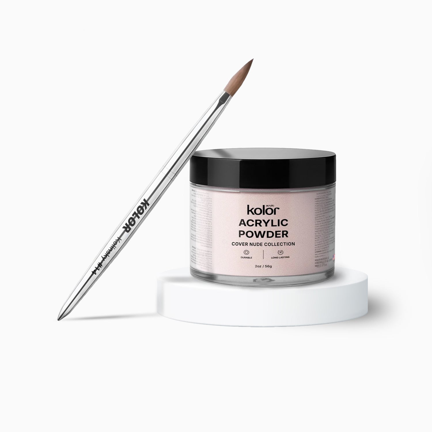  Acrylic Brush Acrylic Nail Powder Combo 14 Soft Nude 2oz 1