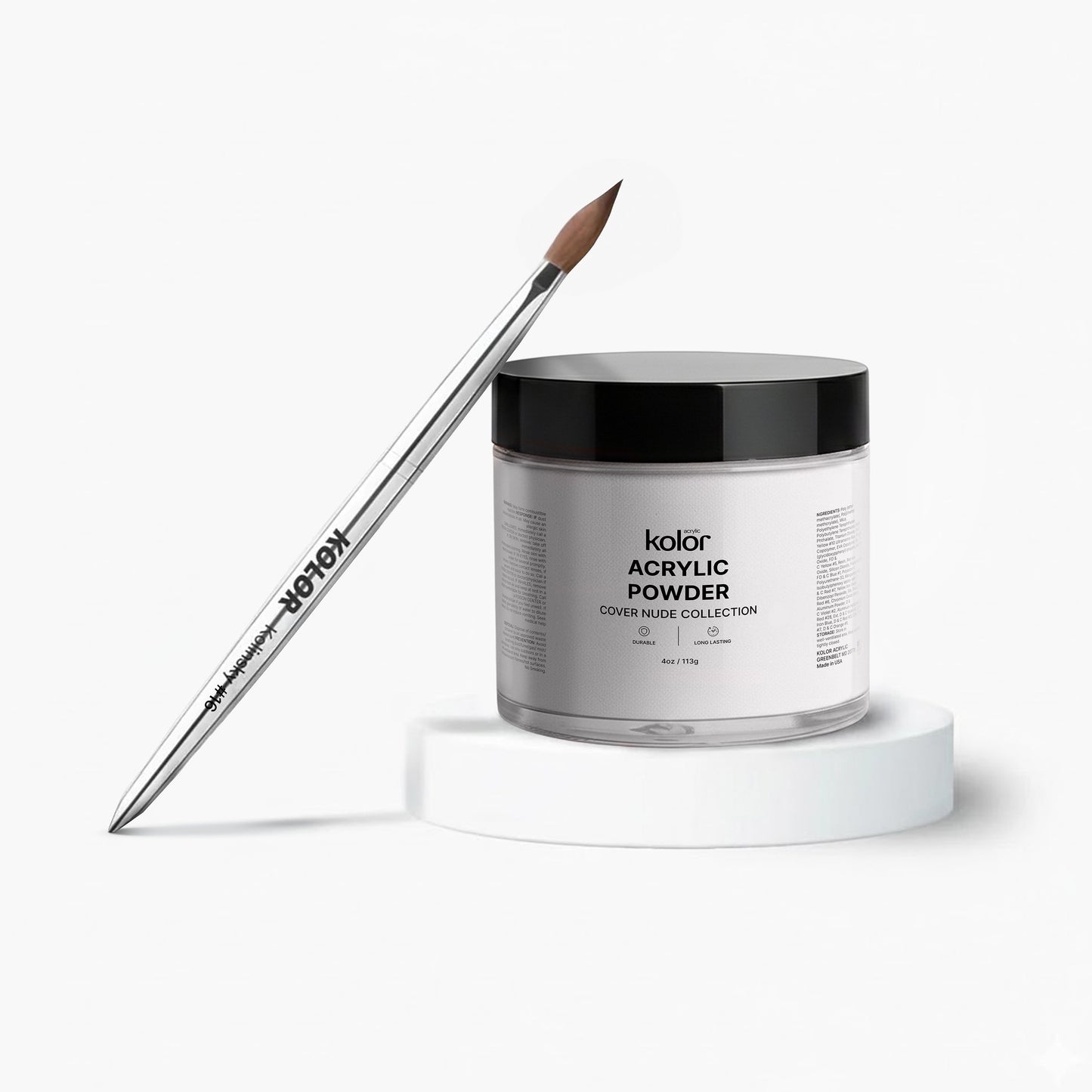  Acrylic Brush Acrylic Nail Powder Combo 16 Milky White 4oz 2 Final