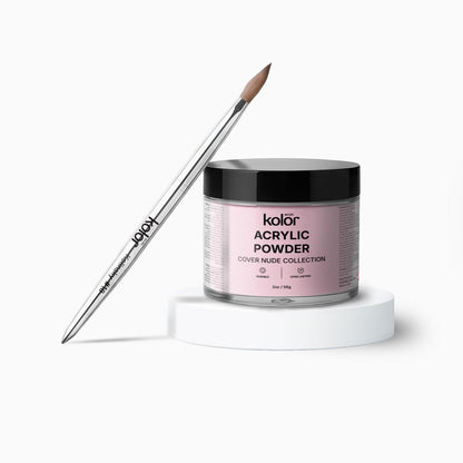  Acrylic Brush Acrylic Nail Powder Combo 18 Fairycore Pink 2oz 1