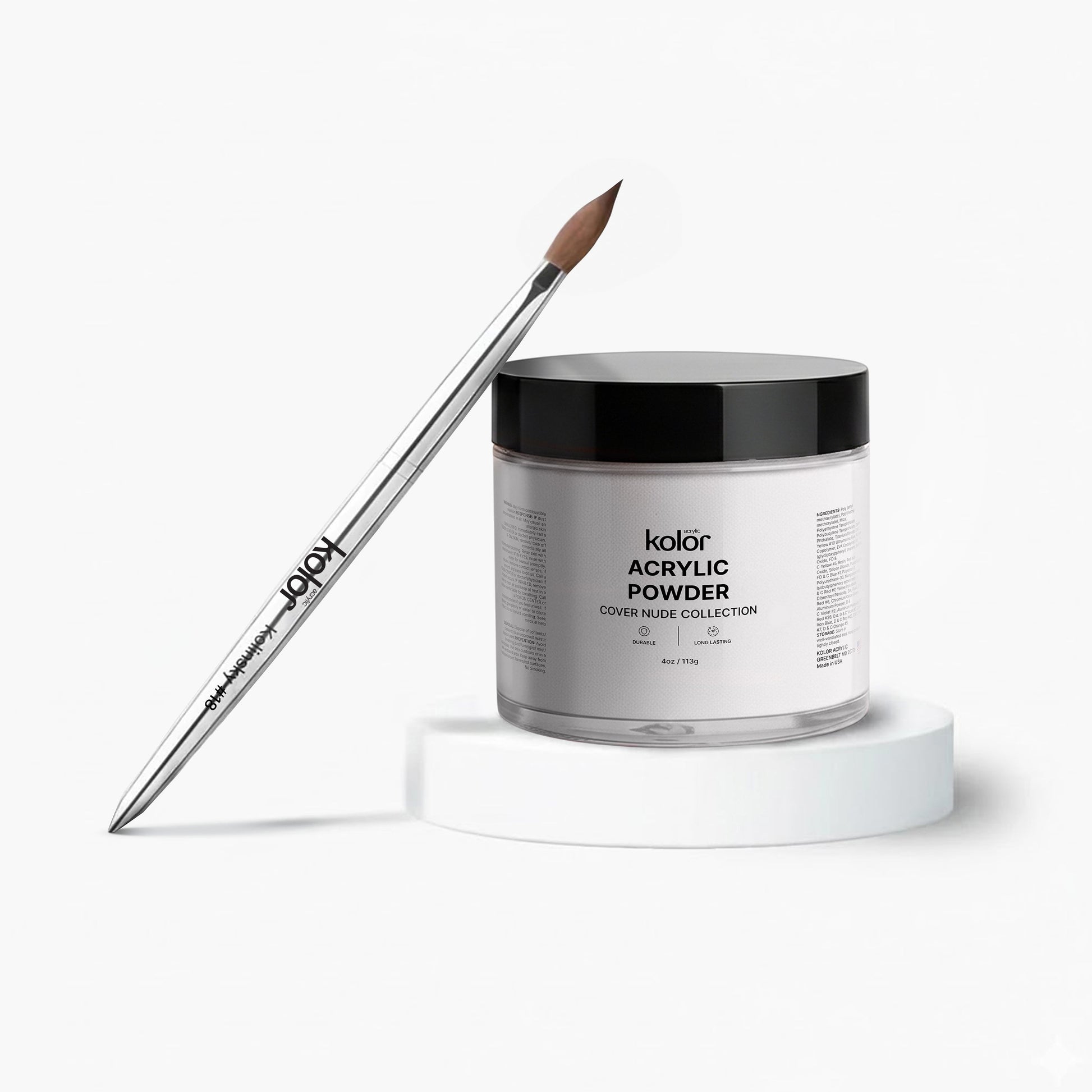  Acrylic Brush Acrylic Nail Powder Combo 18 Milky White 4oz 2 Final