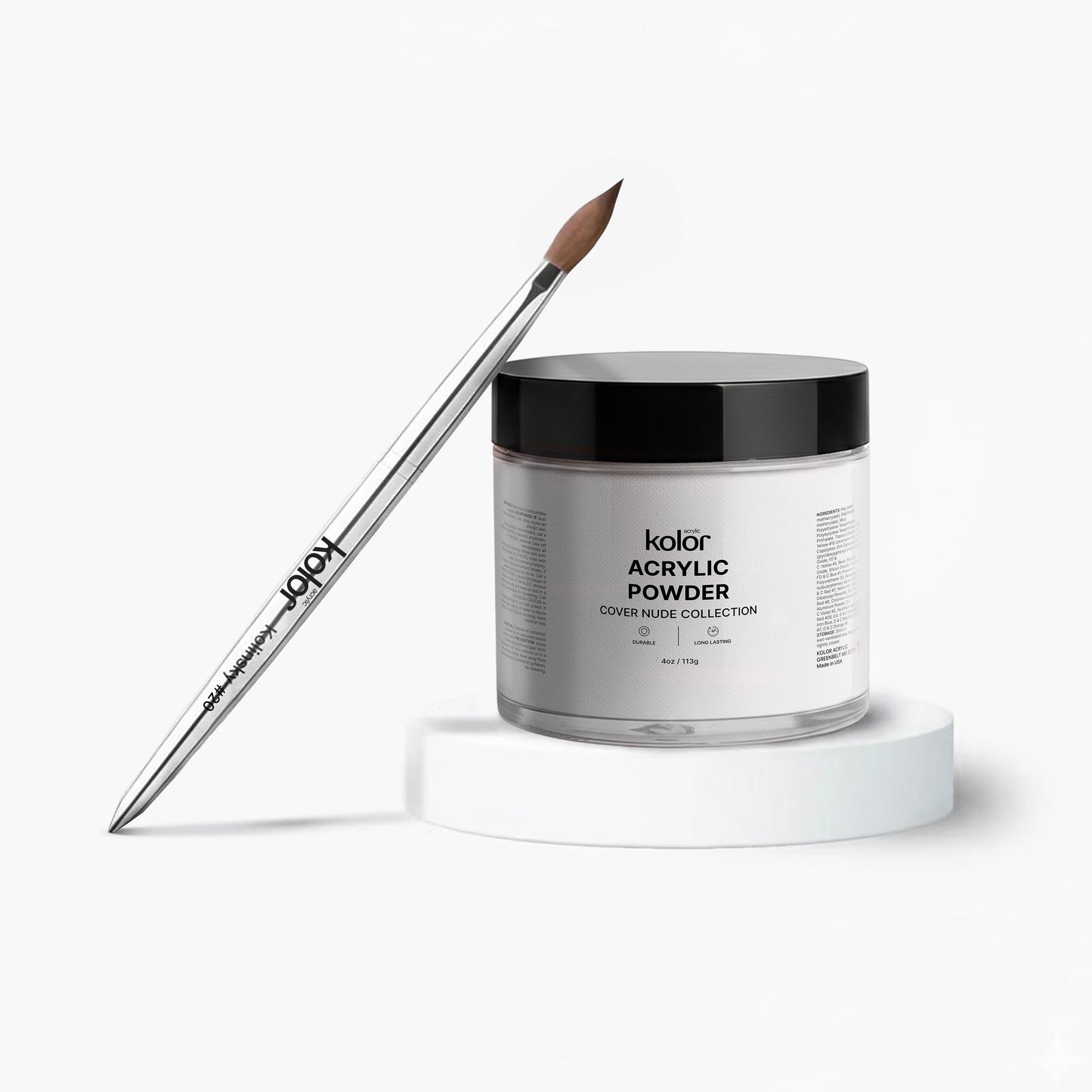  Acrylic Brush Acrylic Nail Powder Combo 20 Milky White 4oz 2 Final