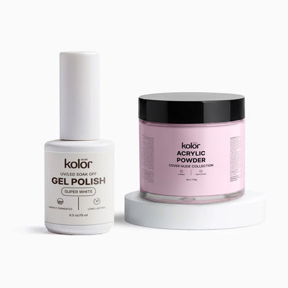 Acrylic Nail Powder & Gel Nail Polish Combo