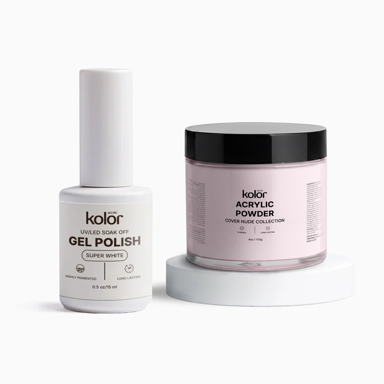 Acrylic Nail Powder & Gel Nail Polish Combo