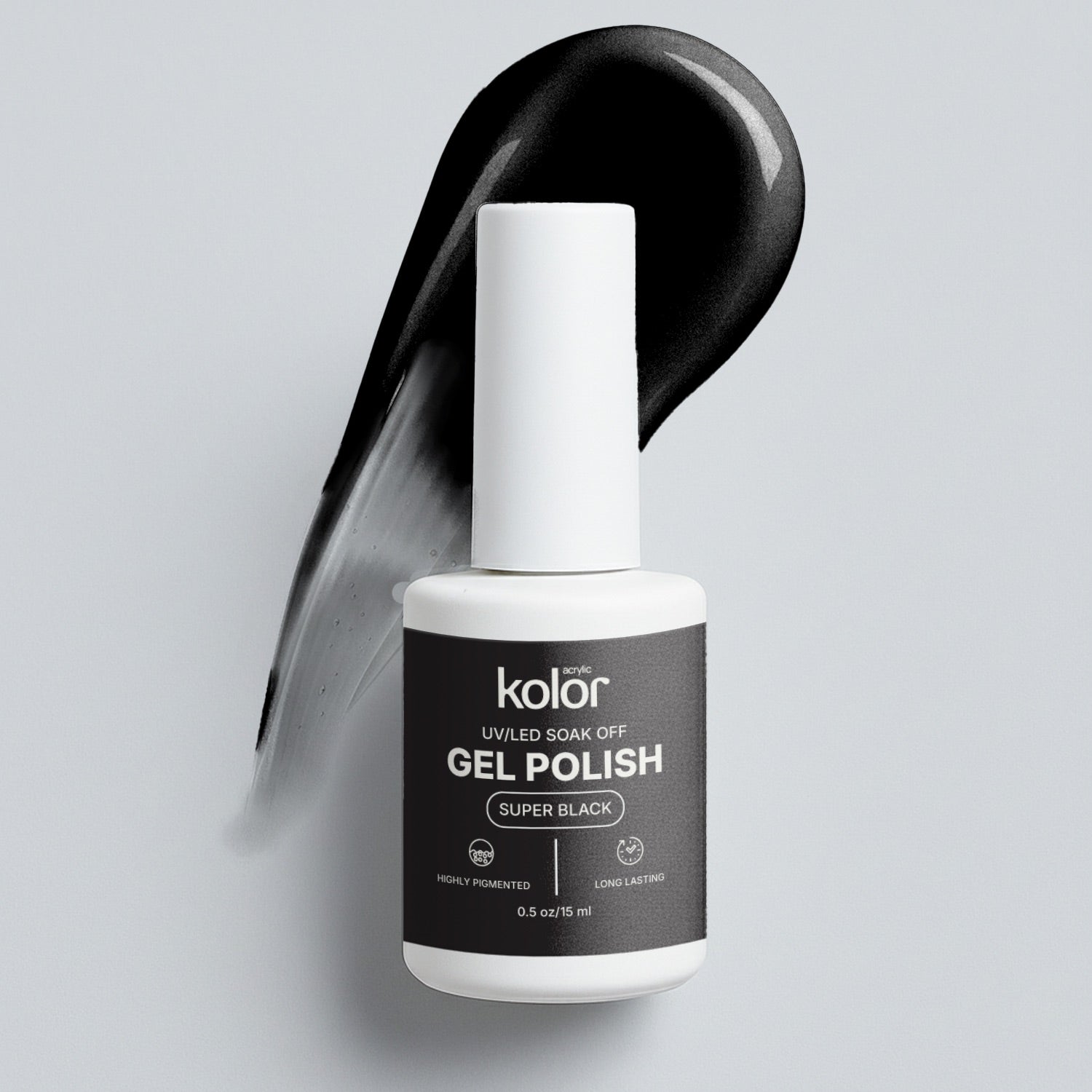 Black Gel Polish 15ml for Manicure Nail Art 4