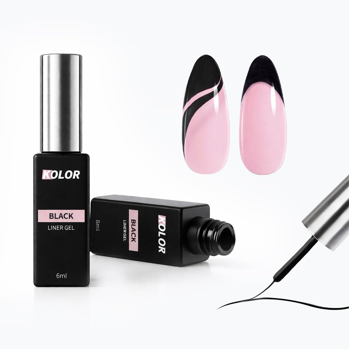 Black Liner Gel Nail Polish for Manicure & Nail Art 1