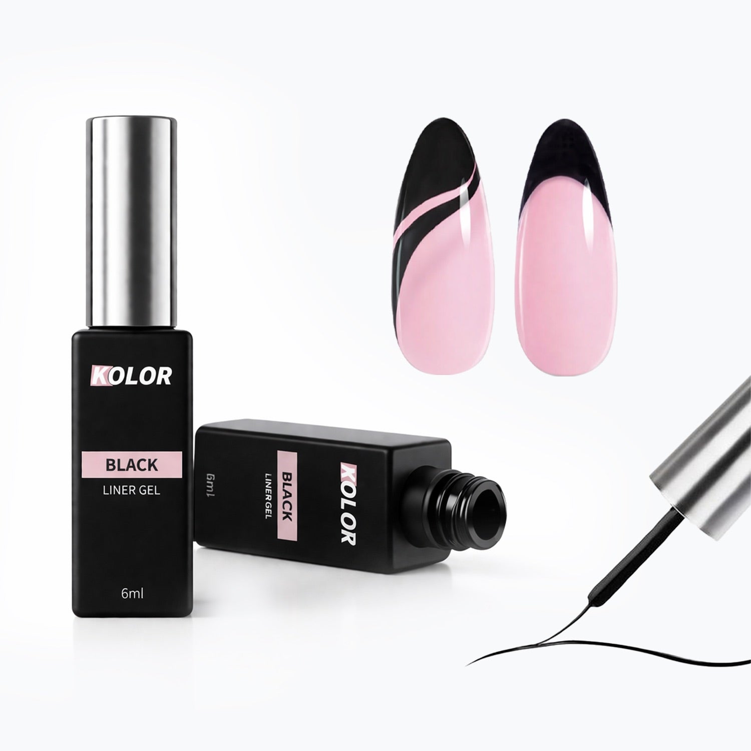 Black Liner Gel Nail Polish for Manicure & Nail Art 1