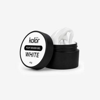 Classic White 3D Play Dough Gel for Nail Art