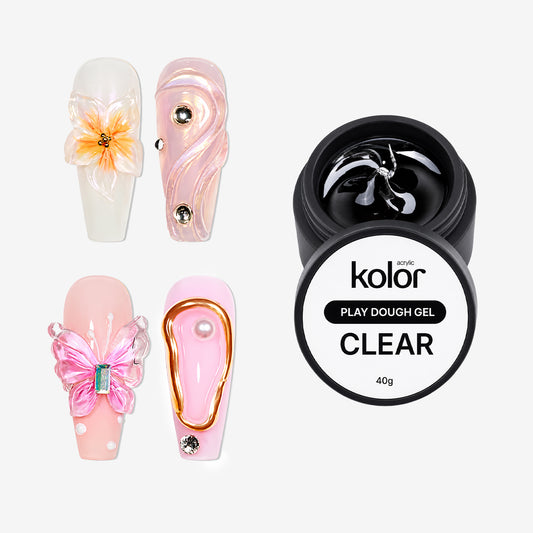 Clear 3D Play Dough Gel for Nail Art