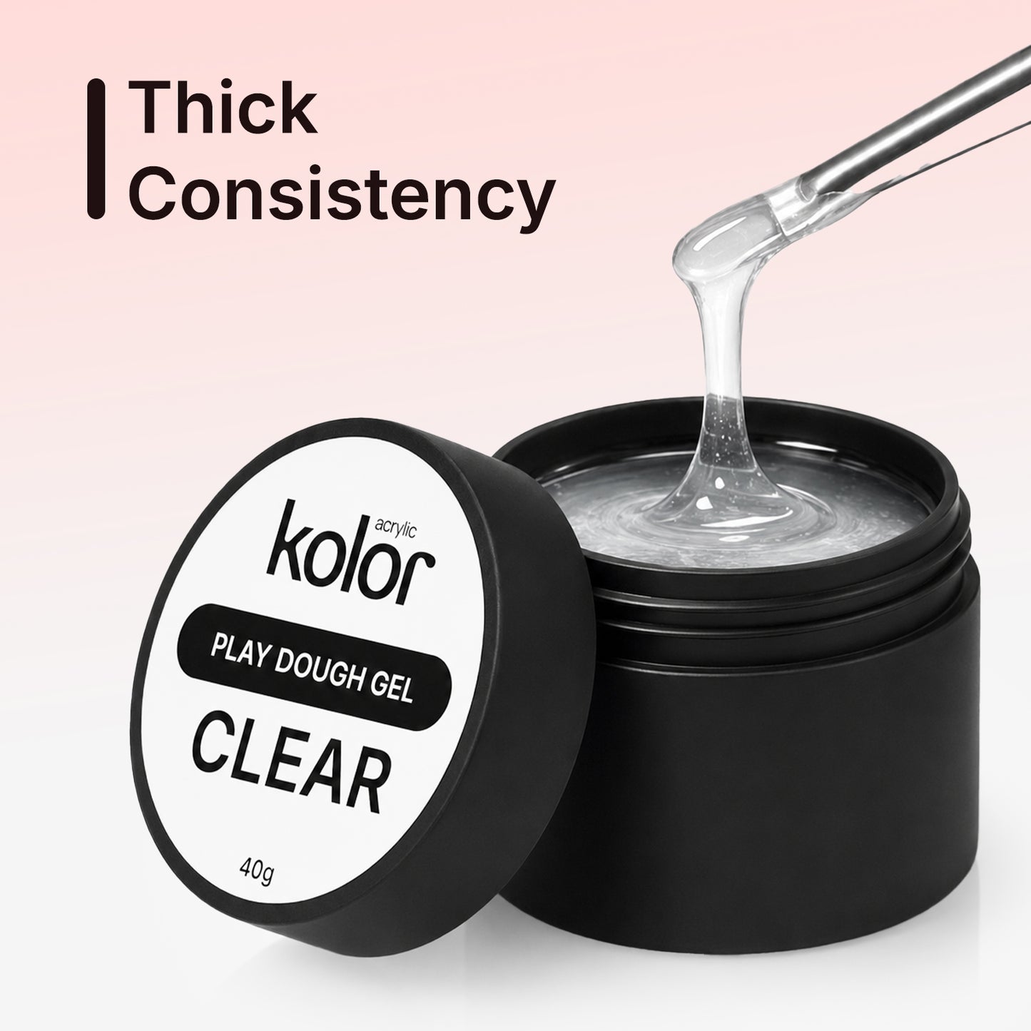 Clear 3D Play Dough Gel for Nail Art