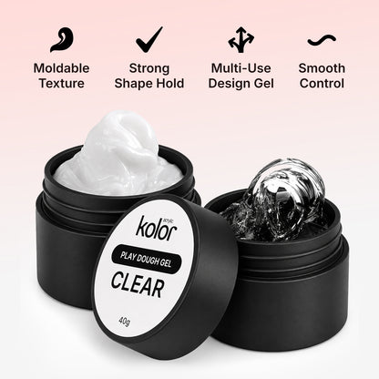 Clear 3D Play Dough Gel for Nail Art