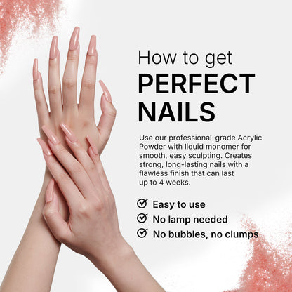  Elegant Pink Acrylic Nail Powder for Manicure Nail Art 2oz 6