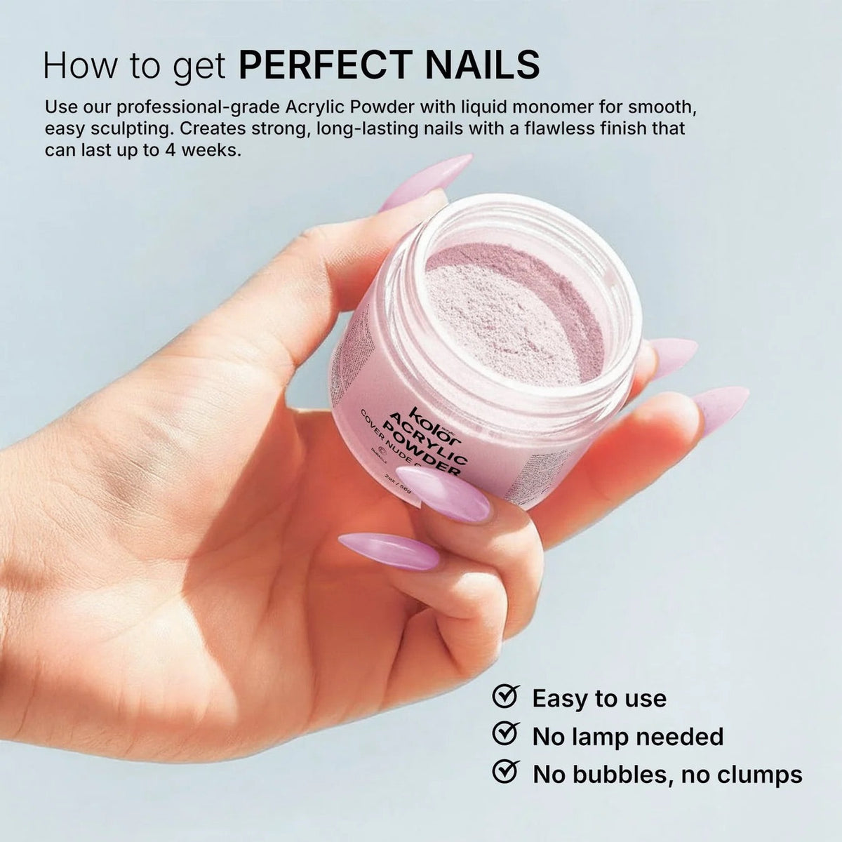 Full Collection of Acrylic Nail Powder for Manicure & Nail Art