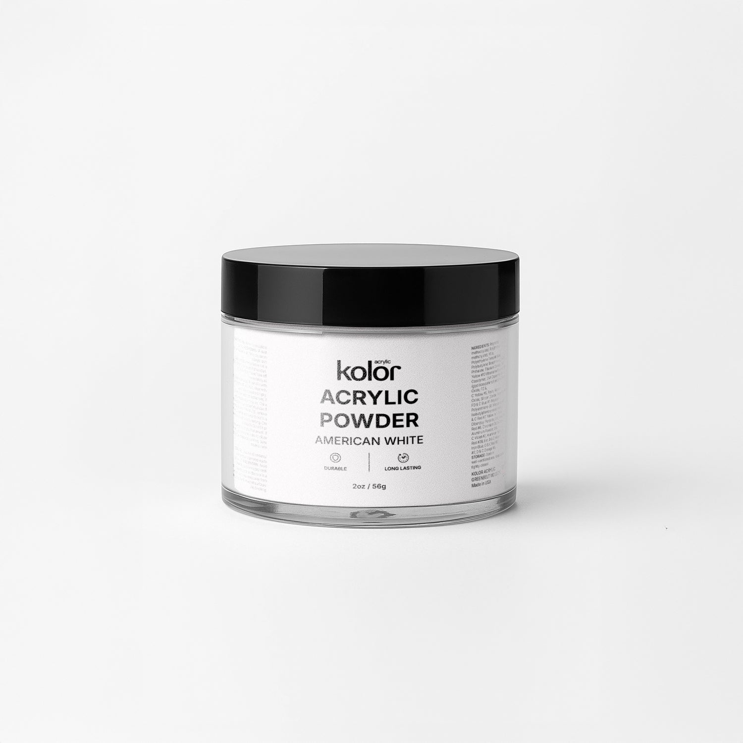 Milky White Acrylic Powder 2oz for Manicure Nail Art 1