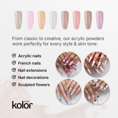 Professional Acrylic Powder 2oz for Manicure & Nail Art