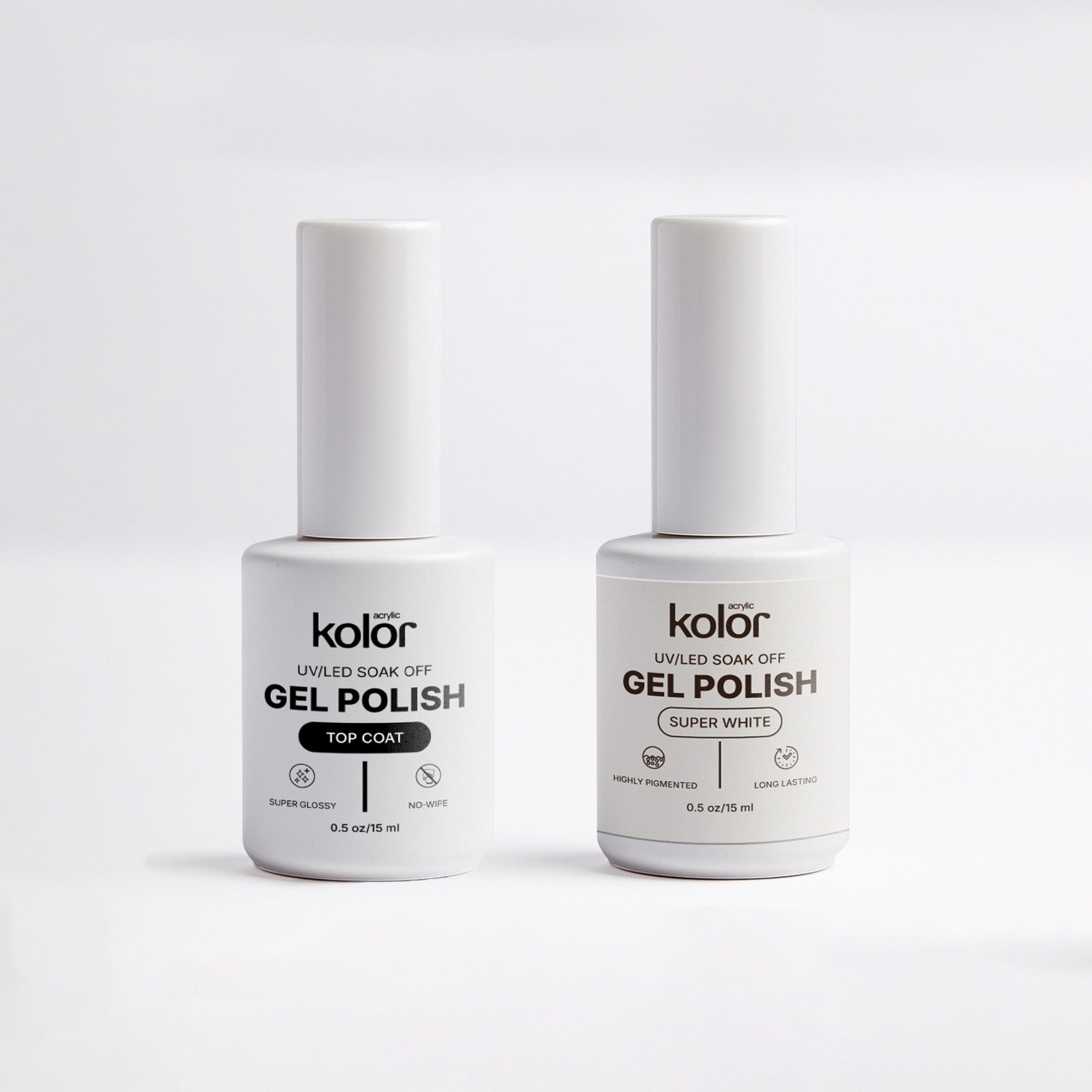  Top Coat Gel Polish Combo Glossy White Final