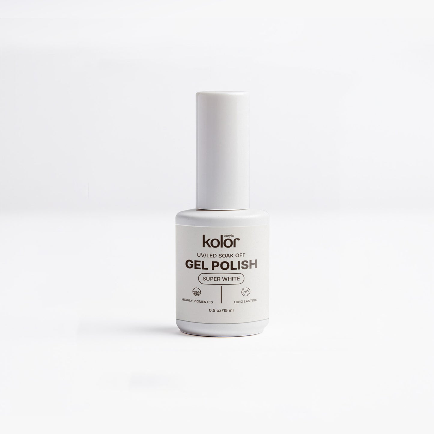 White Gel Polish 15ml for Manicure & Nail Art