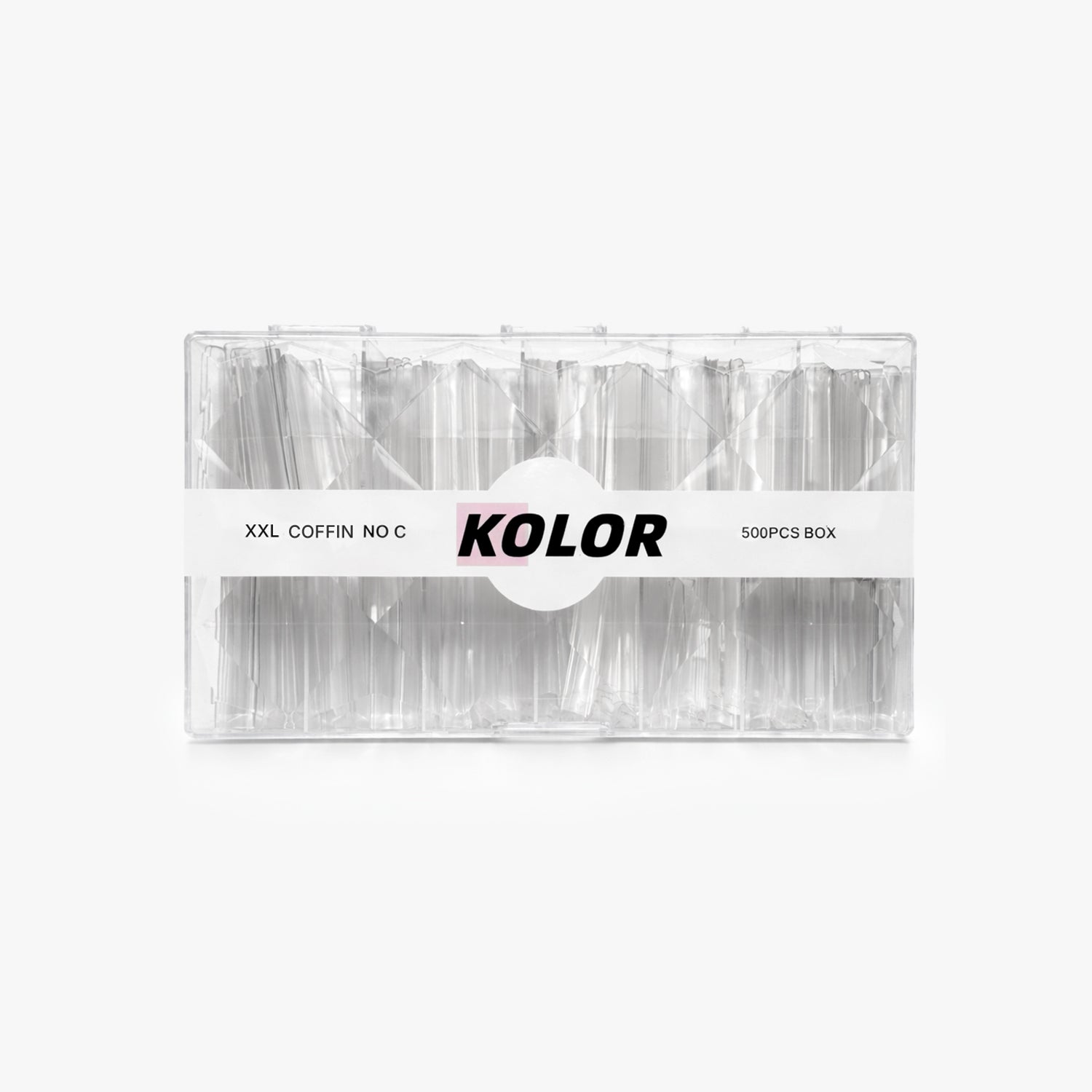 XXL Coffin No C-Curve Nail Tips 500pcs Box 1