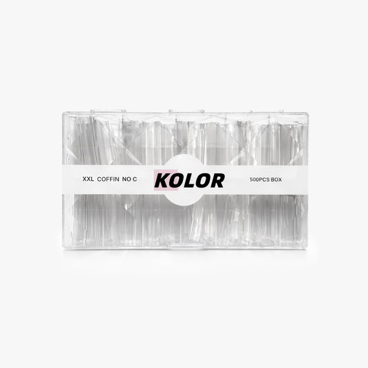 XXL Coffin No C-Curve Nail Tips 500pcs Box 1