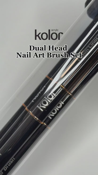 5 pcs Dual Head Nail Art Brush Set