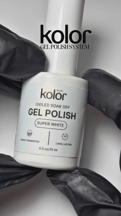 White Gel Nail Polish for Manicure & Nail Art Video